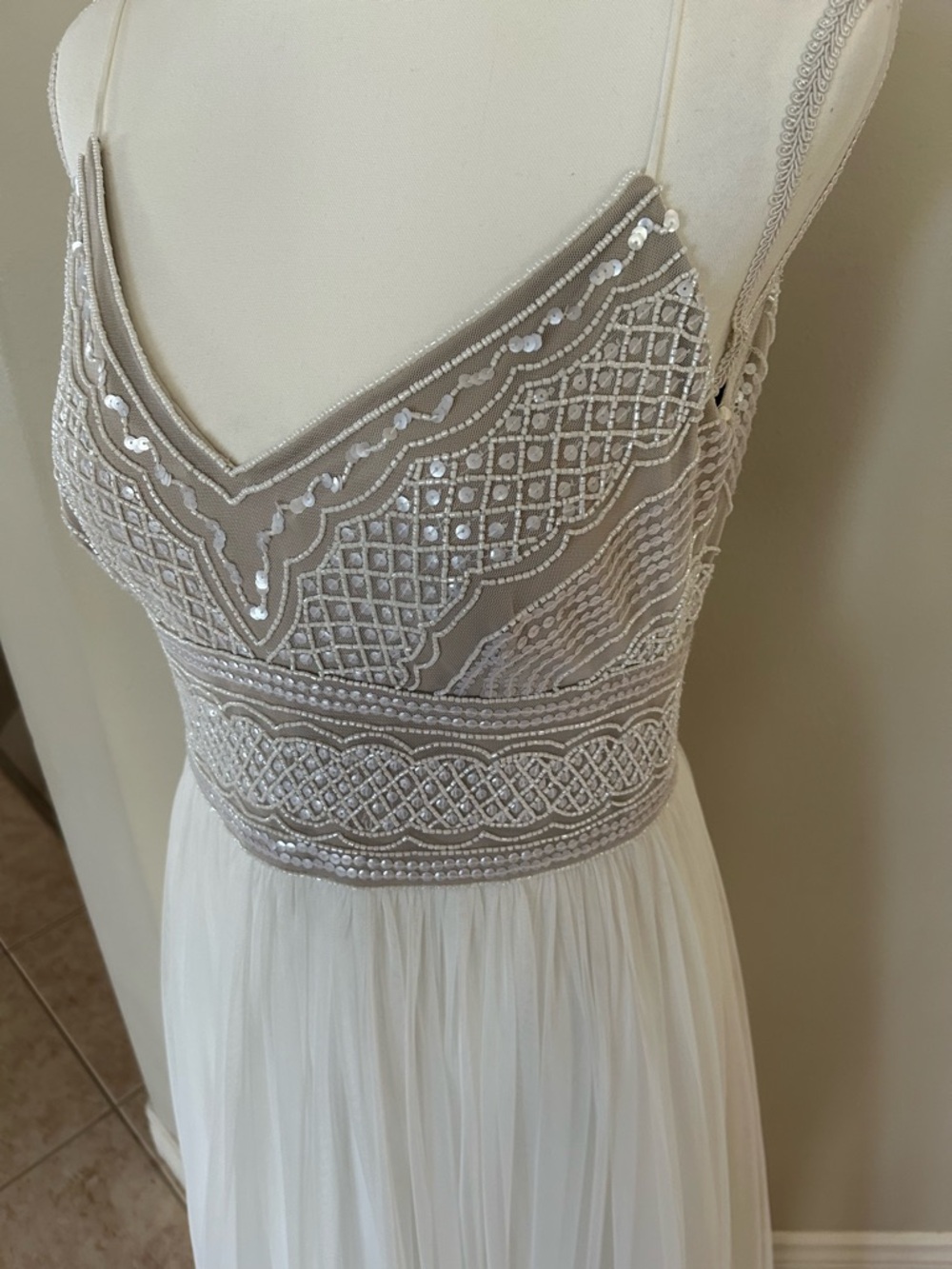 Adrianna Papell Beaded and Sequined Gown - Picture 3 of 14